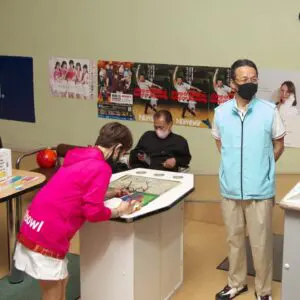 大会の一コマ › 姫路麗プロと一緒に投げよう（2022.07.24）